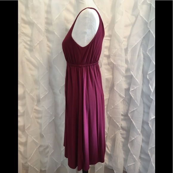 NWOT, Old Navy Faux Wrap, Knit, Burgandy, Size M - Picture 2 of 6